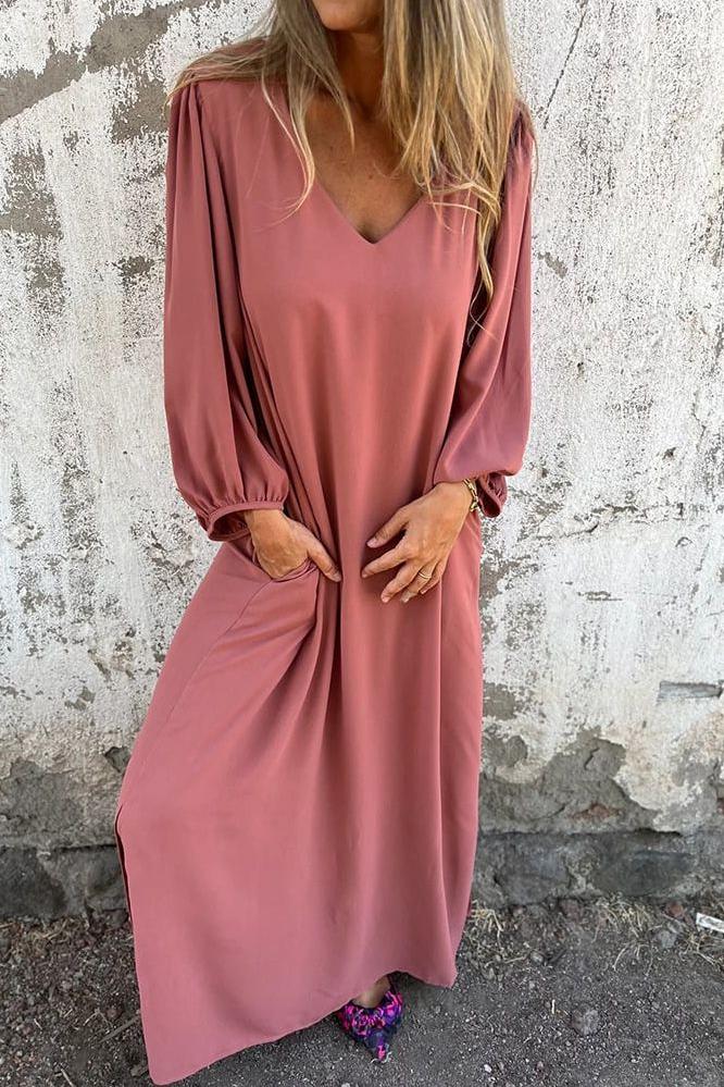 Melinda™ - Elegant V-Neck Dress
