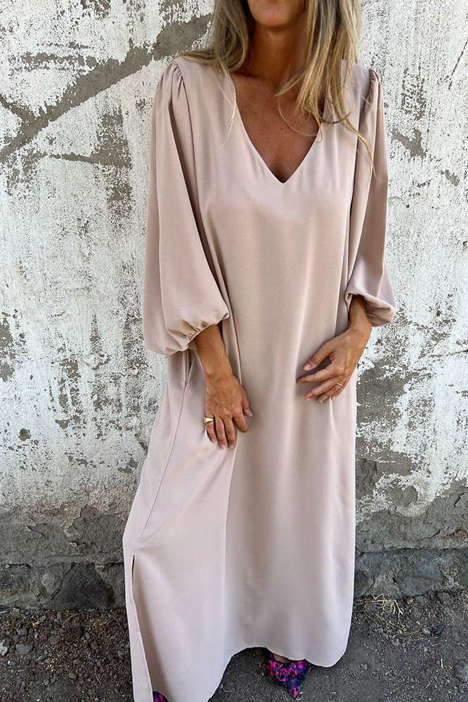 Melinda™ - Elegant V-Neck Dress