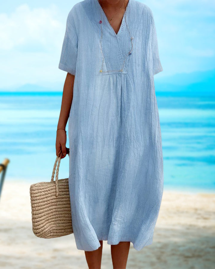 Thalassa - Relaxed V-Neck Dress