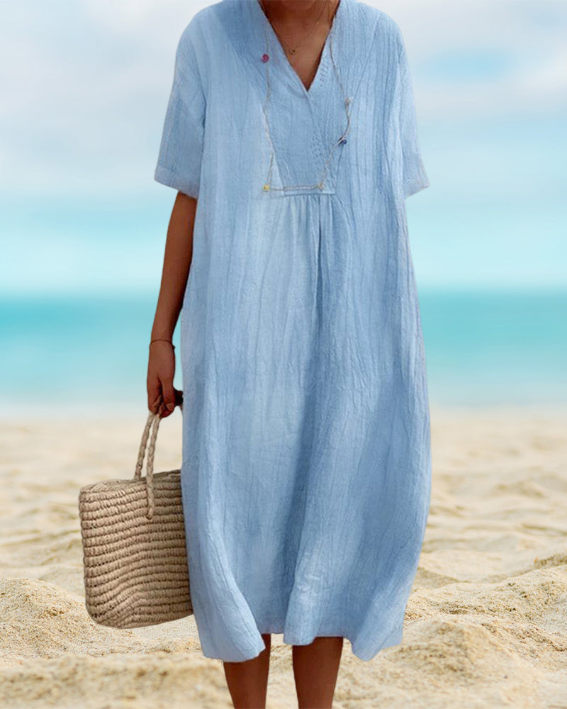 Thalassa - Relaxed V-Neck Dress