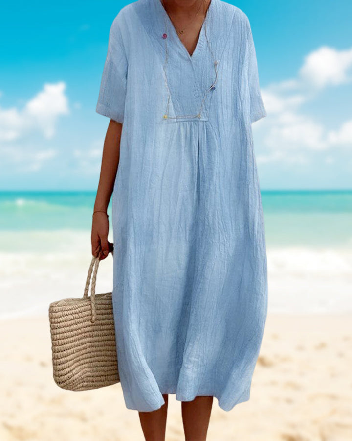 Thalassa - Relaxed V-Neck Dress