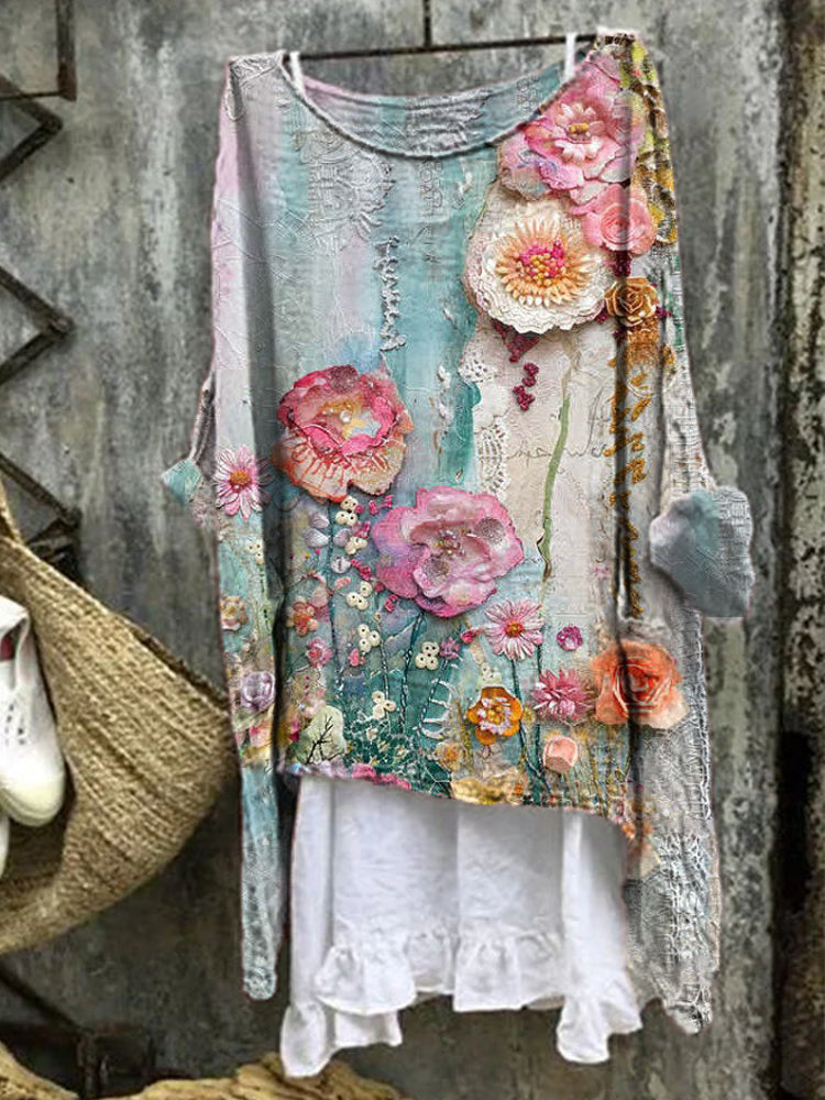 Seliane - Artistic Print Blouse