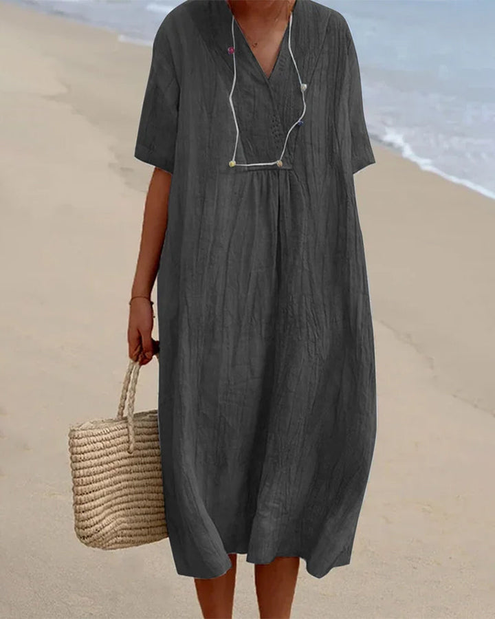 Thalassa - Relaxed V-Neck Dress