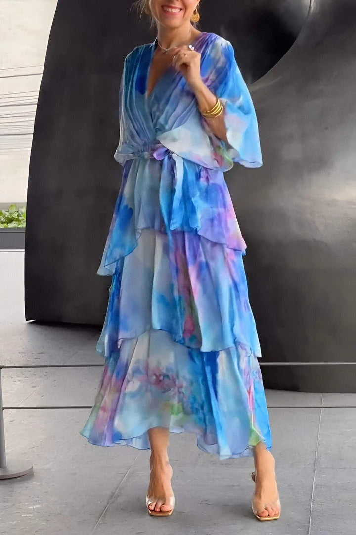 Isalyn - Ruffle Wrap Dress