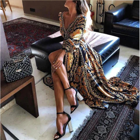 Valentina - Boho Printed Dress