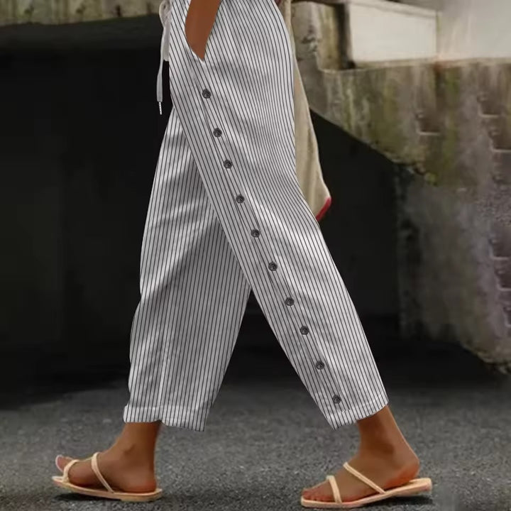 Zeline™ - Striped Buttoned Pants