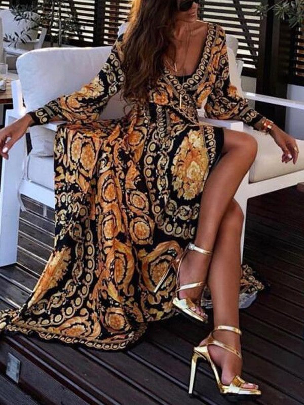 Valentina - Boho Printed Dress