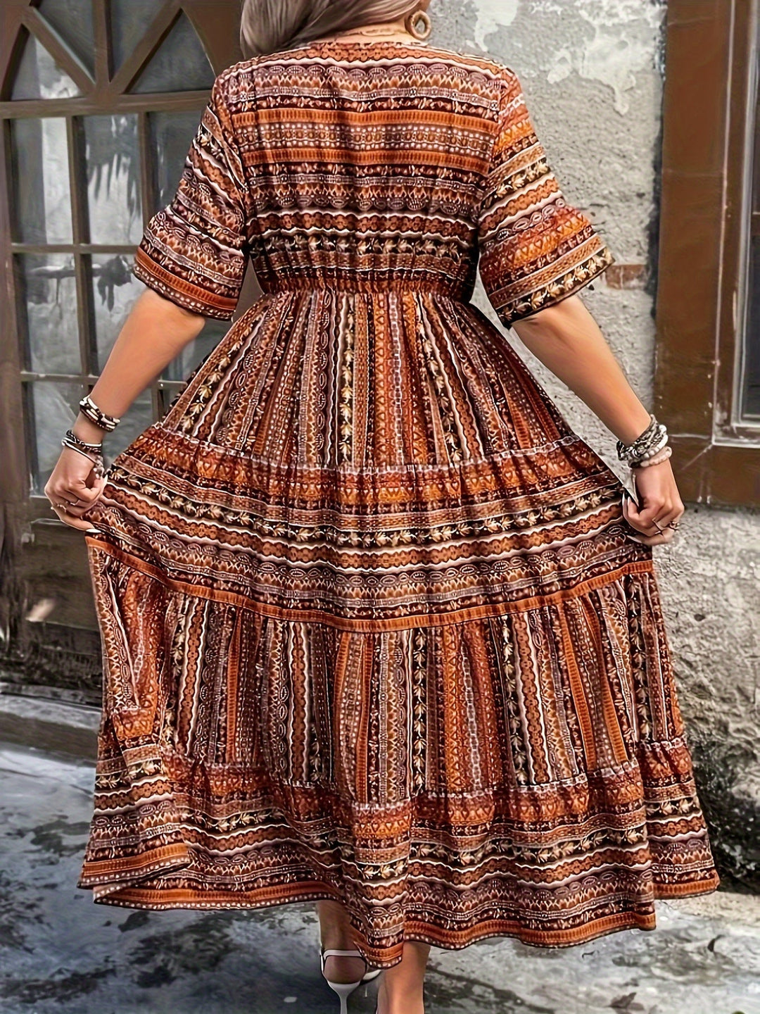 Zafira - Ethnic Flowy Dress