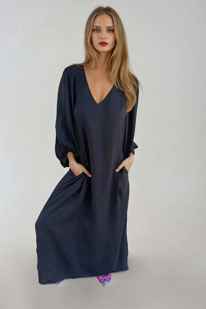 Melinda™ - Elegant V-Neck Dress