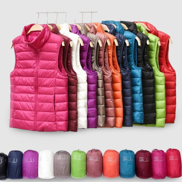 Ezrie - Lightweight Zip Puffer Vest