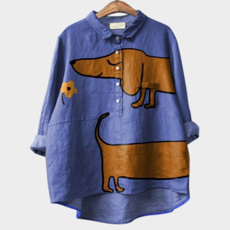 Poppy - Trendy Pup Blouse