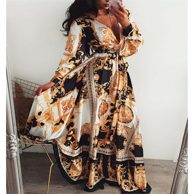 Valentina - Boho Printed Dress